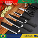 Kit Completo de Facas de Cozinha Profissionais-Conjunto Premium-Facas de Alta Qualidade para Preparação e Corte