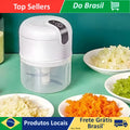 Mini Processador de Alimentos Elétrico Portátil 3 Lâminas USB 250 ml Bivolt