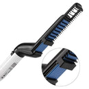 Pente Escova Elétrica Multifuncional para Homens, Curling Hair Curler, Alisador de Barba, Modelagem Rápida de Cabelos