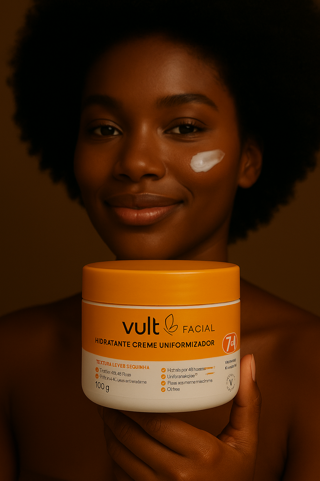 Creme Hidratante Facial Uniformizador Vult 7 em 1 - 100g