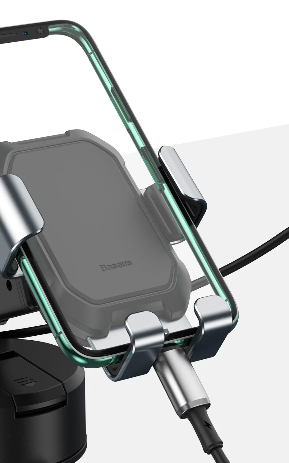 Suporte para telefone de carro Baseus Gravity Ventosa Suporte universal ajustável Suporte no suporte GPS do carro para iPhone 12 Pro Max Xiaomi POCO