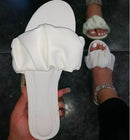 Luxo 2024 novas mulheres casuais casa sandálias duráveis dobre ao ar livre praia selvagem antiderrapante mulheres planas ms chinelos