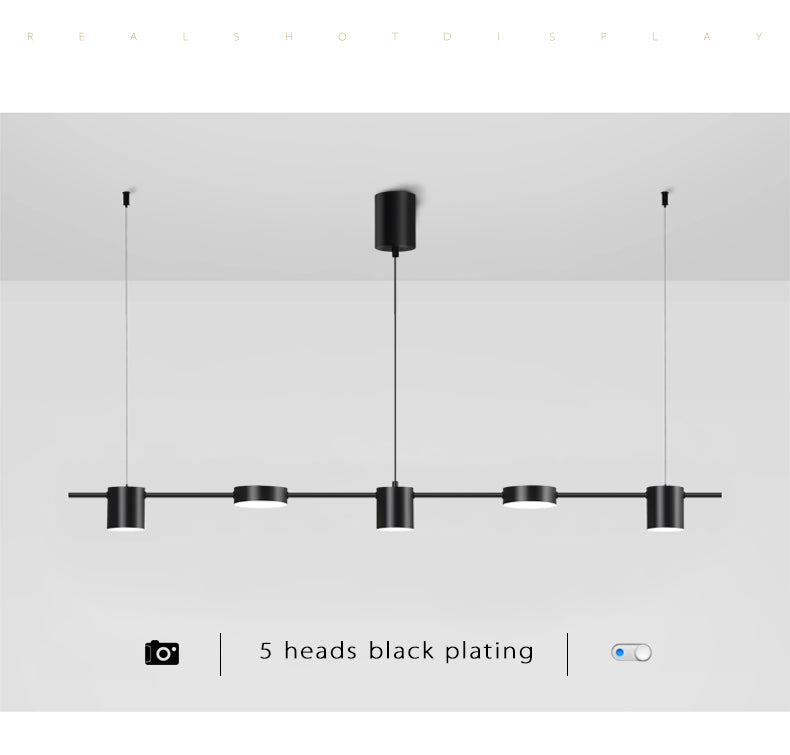 Lustres modernos para sala de estar com LED Mesa de jantar Lustre de teto Luminária suspensa para cozinha Lâmpada de iluminação interna regulável