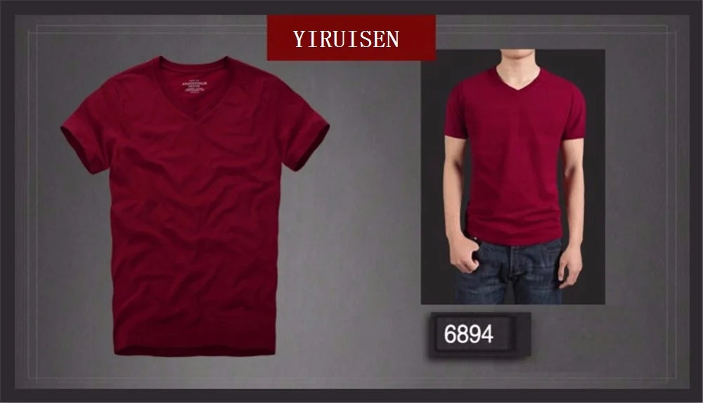 Camiseta 100% algodão sólido t-shirt homens de manga curta camiseta