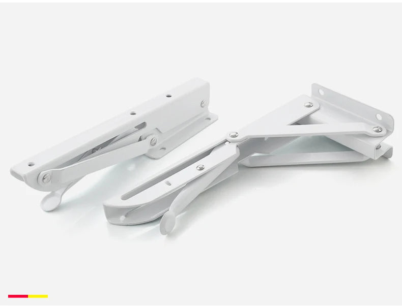 KAK 2pcs Suporte de prateleira dobrável Heavy Duty Aço inoxidável dobrável Suporte de prateleira Hardware para mesa de trabalho RV Car Saving Space