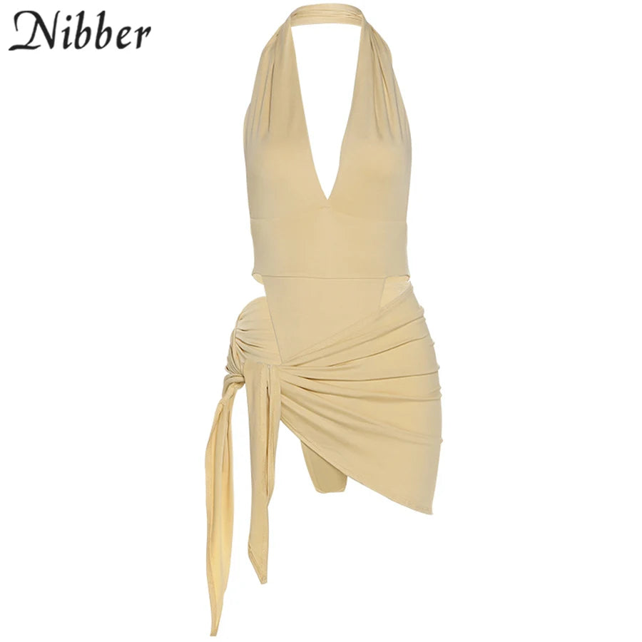 Nibber Sexy Beach Vacation Wear Basic Bikini Bodysuit Saias 2 Conjuntos de Duas Peças Para Roupas Femininas Ternos Maiô Feminino 2024