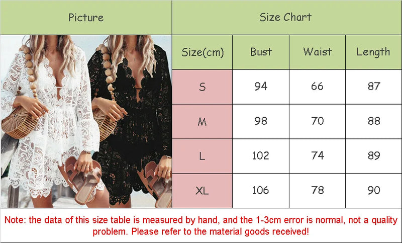 Venda quente Mulheres Sexy Com Decote Em V Lace Praia Biquíni Cover Up Feminino Boho Festa Casual Férias Praia Vestido Vestido de Verão Cover Up Outfits