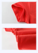 2024 Verão Meninas Meninos Camisetas Sólidas Roupas 100% Algodão Puro Manga Curta Amarelo Vermelho Verde Crianças UnderShirt Bottomming Roupas