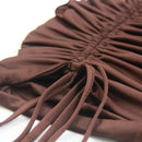 Sexy Spaghetti Strap String Cross Bodycon Dress para Mulheres Sólido Backless Cut-out Night Club Vestido Verão Sem Mangas Mini Vestido