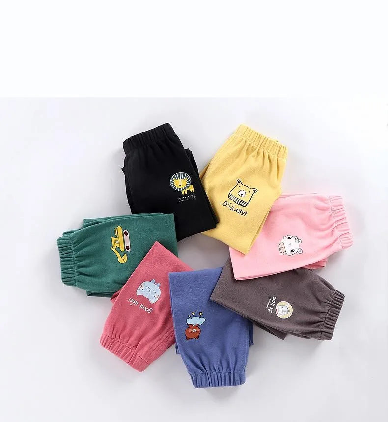 Nova Tendência Casual Bebê Crianças Meninos Meninas Calças Longas de Algodão Outono Calças Esportivas 1-6 Anos de Idade Calças Infantis Roupas Infantis