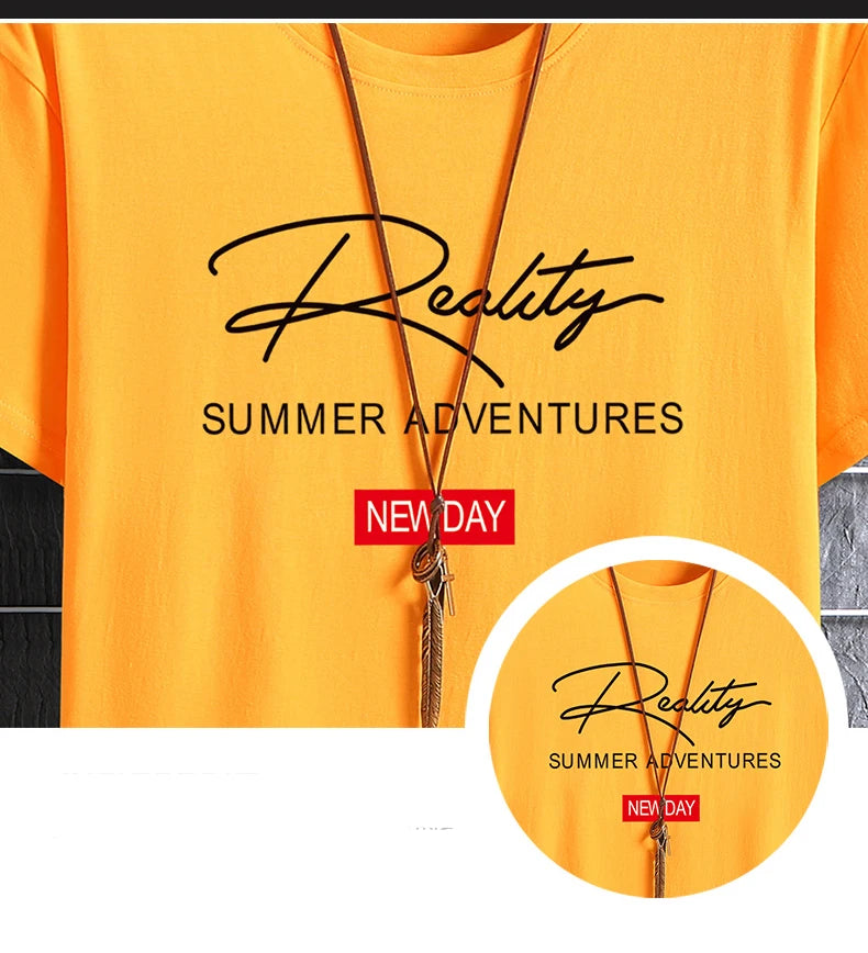 Camisetas masculinas 2024 Masculino Verão Algodão Manga Curta Moda Bottoming Tops Em Torno Do Pescoço Branco Tee Camiseta Oversized Roupas Masculinas