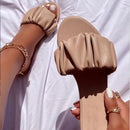 Luxo 2024 novas mulheres casuais casa sandálias duráveis dobre ao ar livre praia selvagem antiderrapante mulheres planas ms chinelos