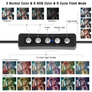 Luz de Anel LED RGB de 6/10/12 Polegadas, Lâmpada de Anel para Selfie, 15 Cores, 3 Modos com Suporte de Tripé, Plug USB para Transmissão ao Vivo no YouTube, Maquiagem e Fotografia