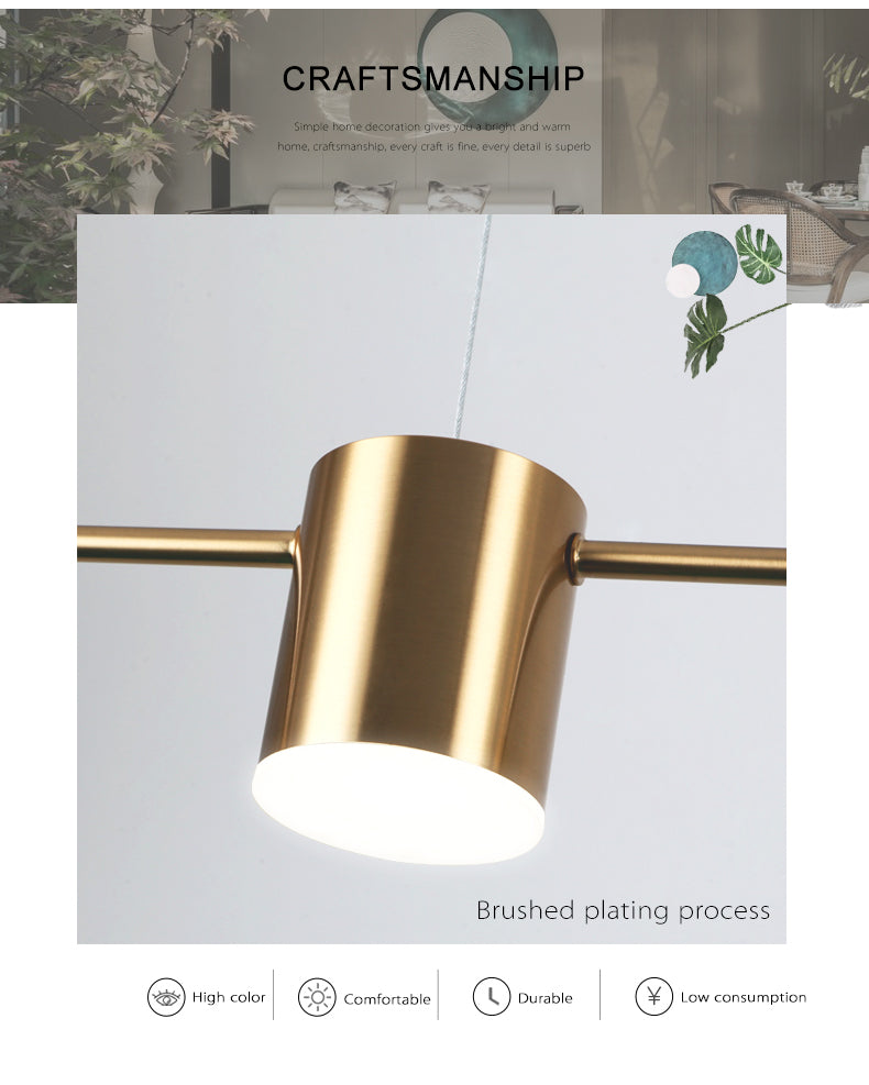 Lustres modernos para sala de estar com LED Mesa de jantar Lustre de teto Luminária suspensa para cozinha Lâmpada de iluminação interna regulável
