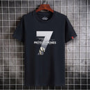 Camisetas masculinas 2024 Masculino Verão Algodão Manga Curta Moda Bottoming Tops Em Torno Do Pescoço Branco Tee Camiseta Oversized Roupas Masculinas