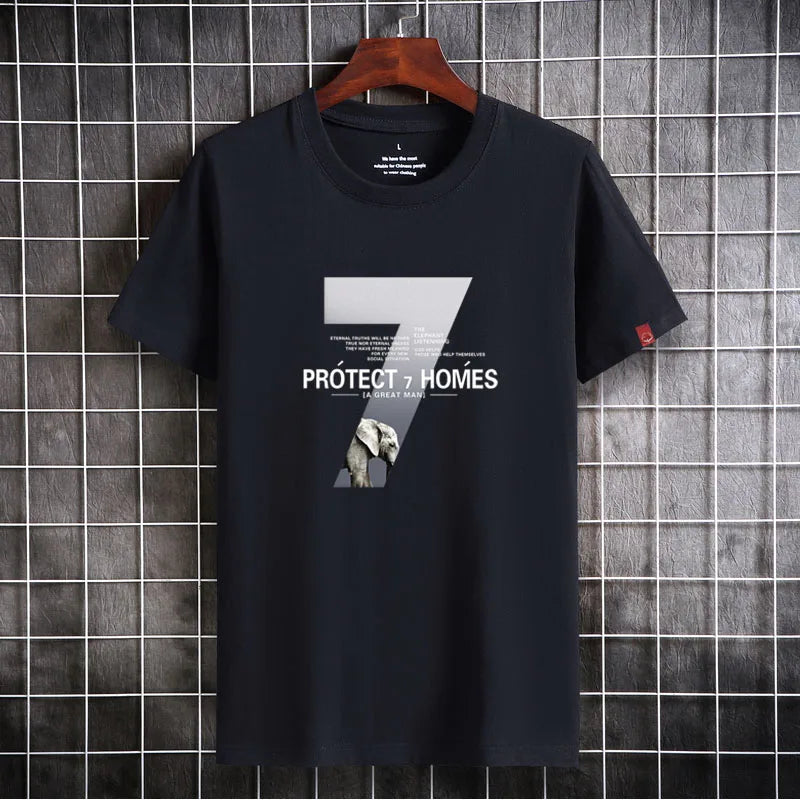 Camisetas masculinas 2024 Masculino Verão Algodão Manga Curta Moda Bottoming Tops Em Torno Do Pescoço Branco Tee Camiseta Oversized Roupas Masculinas