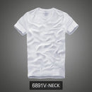 Camiseta 100% algodão sólido t-shirt homens de manga curta camiseta