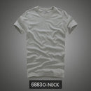 Camiseta 100% algodão sólido t-shirt homens de manga curta camiseta