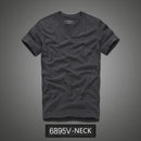 Camiseta 100% algodão sólido t-shirt homens de manga curta camiseta