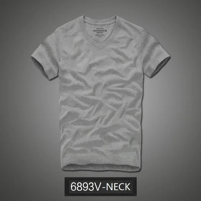 Camiseta 100% algodão sólido t-shirt homens de manga curta camiseta