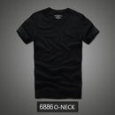 Camiseta 100% algodão sólido t-shirt homens de manga curta camiseta