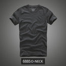 Camiseta 100% algodão sólido t-shirt homens de manga curta camiseta