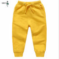 Venda de Calças Infantis Primavera Adolescente Menino Calças Esportivas Criança Casual Crianças Calças de Algodão Sólido Para Roupas de Menina Para 1-10 T