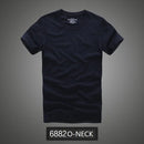 Camiseta 100% algodão sólido t-shirt homens de manga curta camiseta