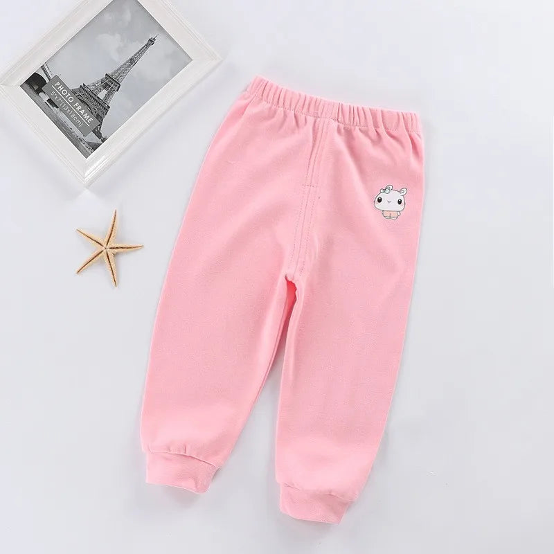 Nova Tendência Casual Bebê Crianças Meninos Meninas Calças Longas de Algodão Outono Calças Esportivas 1-6 Anos de Idade Calças Infantis Roupas Infantis