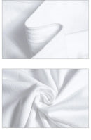 Camisetas masculinas 2024 Masculino Verão Algodão Manga Curta Moda Bottoming Tops Em Torno Do Pescoço Branco Tee Camiseta Oversized Roupas Masculinas