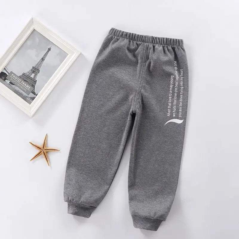 Nova Tendência Casual Bebê Crianças Meninos Meninas Calças Longas de Algodão Outono Calças Esportivas 1-6 Anos de Idade Calças Infantis Roupas Infantis