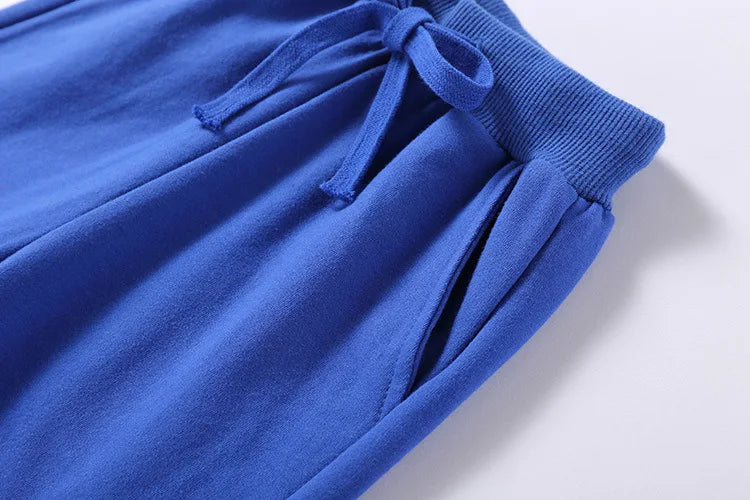 Venda de Calças Infantis Primavera Adolescente Menino Calças Esportivas Criança Casual Crianças Calças de Algodão Sólido Para Roupas de Menina Para 1-10 T