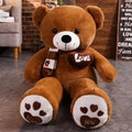 Urso de pelúcia de alta qualidade 4 cores com lenço Bichos de pelúcia Urso Brinquedos de pelúcia Boneca Travesseiro Crianças Amantes Aniversário Presente do bebê