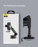 Suporte para telefone de carro Baseus Gravity Ventosa Suporte universal ajustável Suporte no suporte GPS do carro para iPhone 12 Pro Max Xiaomi POCO