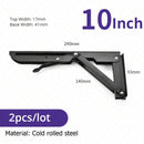 KAK 2pcs Suporte de prateleira dobrável Heavy Duty Aço inoxidável dobrável Suporte de prateleira Hardware para mesa de trabalho RV Car Saving Space