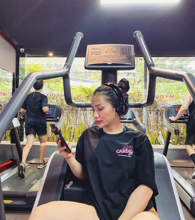 ANTI CARDIO Casual Oversized short sleeves cotton t shirt Gym Fitness Male Training Workout Cotton Tees Top New Fashion Clothes