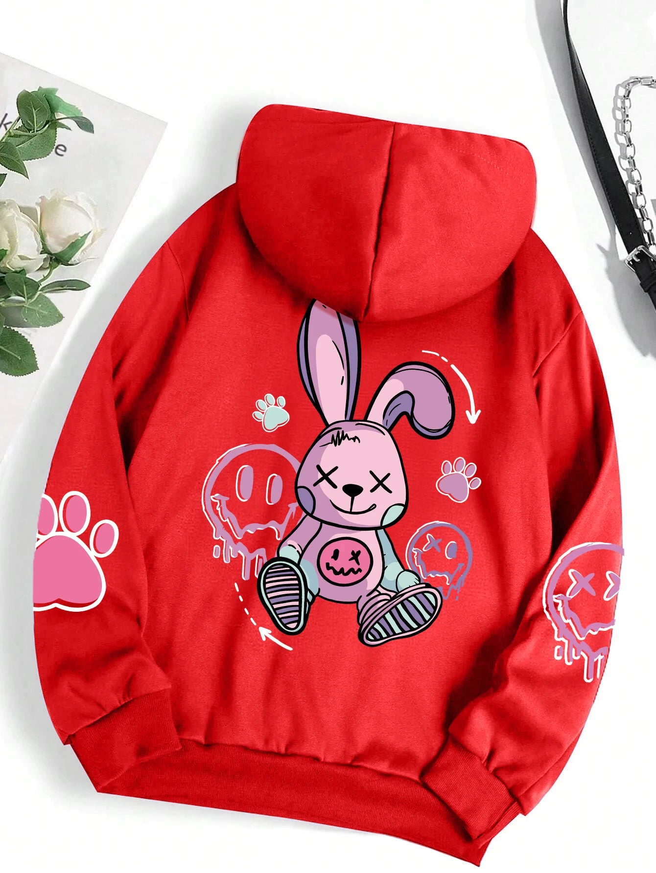 Hip Hop Street Casual Impresso Feminino Hoodies Moda Hoodie Oversize Solto Novos Moletons Outono Quente Fleece Roupas