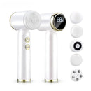 Dispositivo de Limpeza Facial Elétrico LED 6 em 1, Escova de Lavagem Facial, Escova de Limpeza Facial, Mini Hifu, Cuidados com a Pele, Carregador USB