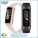 LIGE Amoled Relógio Inteligente Masculino 2023 Banda Inteligente Mulheres Frequência Cardíaca Sangue Smartwartch Pulseira Inteligente À Prova D'Água Rastreador de Fitness Esportivo