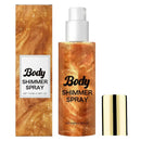 Spray de Brilho Corporal Bronze Iluminador Corporal Brilhante Óleo Facial Iluminador Glitter Corporal Pó de Brilho para Cabelo e Roupas