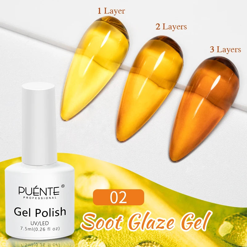 Esmalte em Gel Autonivelante 15ML Livre de Hema Gel Transparente Rígido Extensão de Unhas Modelagem 3D Cola para Strass Removedor de Verniz UV