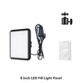 Luz de Videoconferência LED para Fotografia, Luz de Preenchimento Dimmable para Estúdio de Fotografia, Lâmpada de Preenchimento para Transmissão ao Vivo no Tiktok e Youtube