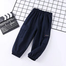 Kids Cargo Pants Solid Color Children Casual Trousers with Multi Pockets Elastic Waist Boys Cargo Pant Streetwear Spring Autumn