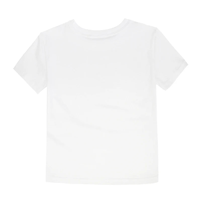 Camisetas clássicas para meninos meninas algodão branco preto camisetas de manga curta para bebê criança Roupas infantis Crianças de 2 a 14 anos