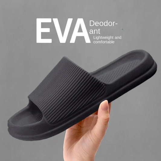 Sandálias Masculinas Femininas da Moda Antiderrapante Resistente ao Desgaste EVA Sola Grossa Chinelos Confortáveis para Casa Chinelos de Banho Banheiro Chinelos
