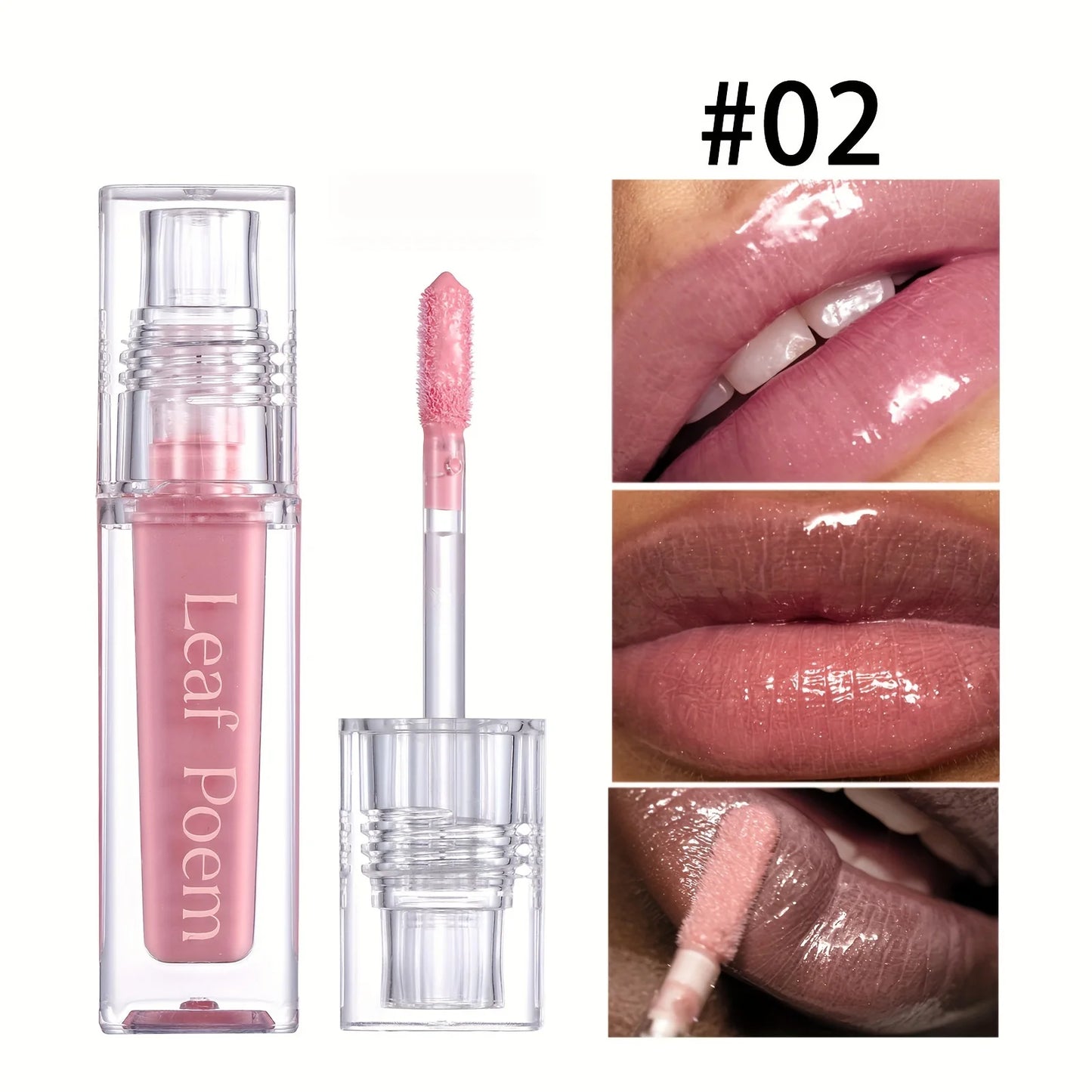 Óleo Labial Hidratante com Cristal - Gloss Preenchedor