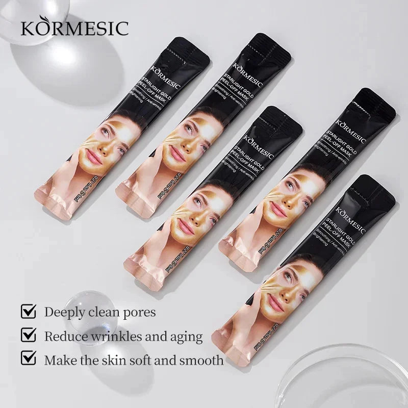Máscara de Ouro 24k Peel Off para Remoção Instantânea de Sardas