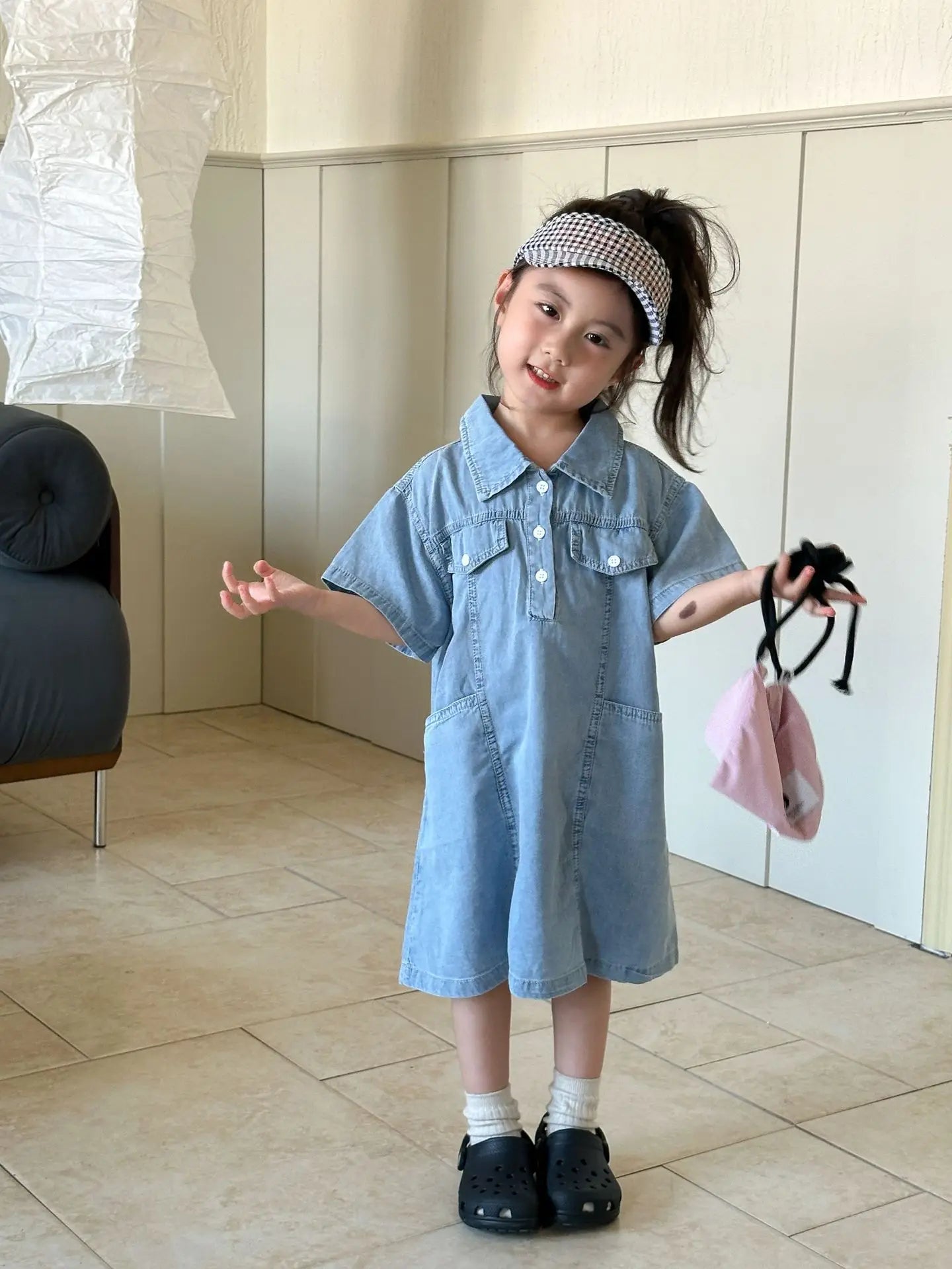 Roupas infantis 2025 verão novo terno jeans para menino ou vestido de menina casual roupas para irmão e irmã