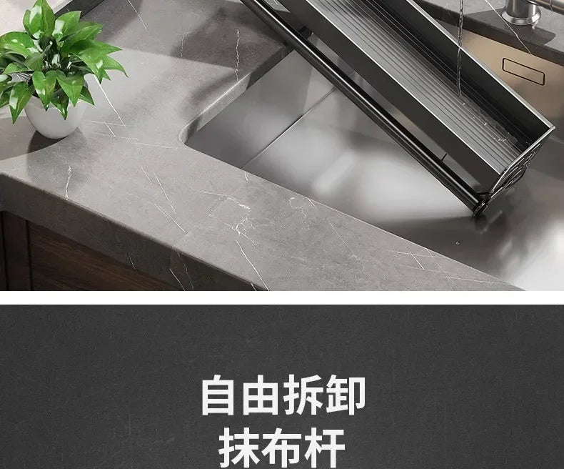 Elegante rack de condimentos de cozinha montado na parede com caixa de armazenamento Suporte multifuncional para utensílios domésticos com dispensador de vinagre de óleo