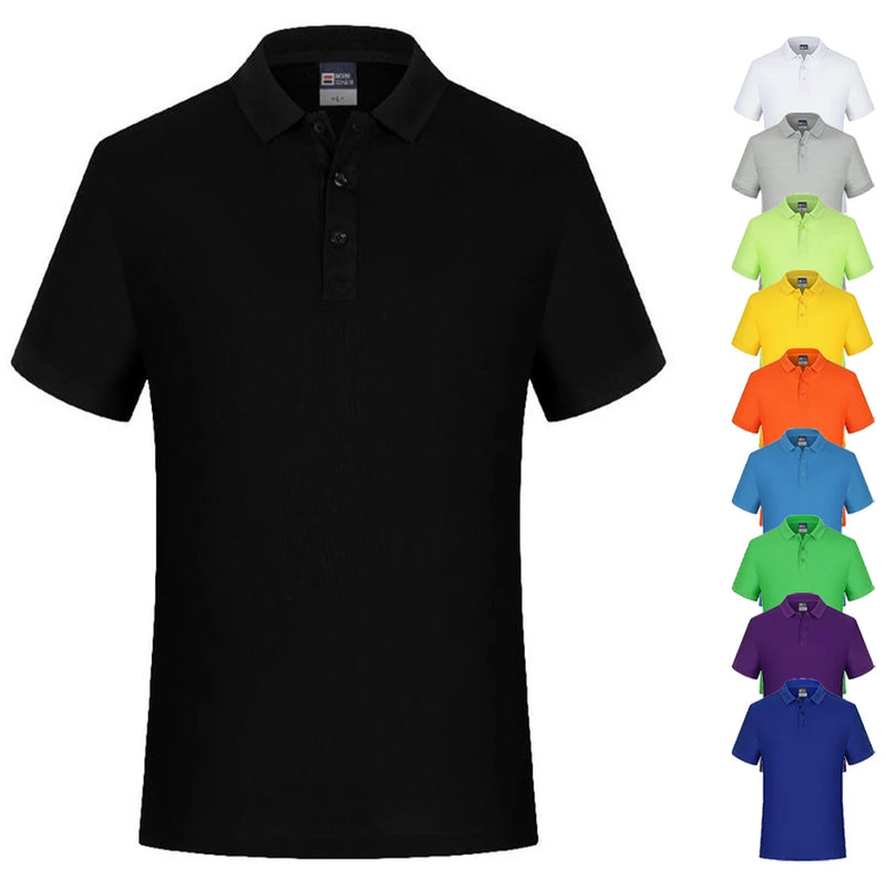 Camiseta Polo Masculina de Manga Curta Em Branco Branco Camisas de Colarinho Preto Camiseta Casual Roupas de Verão Para Homens Camisetas Polos Pour Hommes